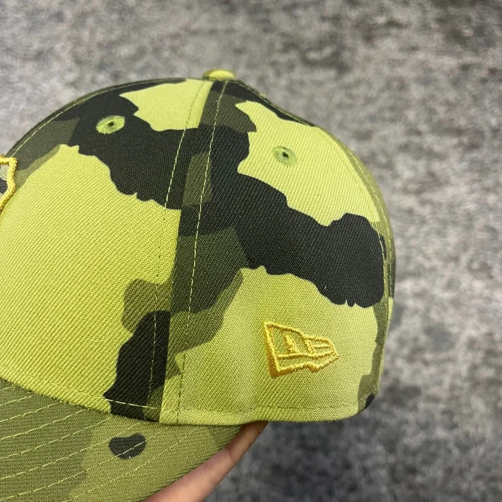 New‎ Era 59Fifty Pittsburgh Pirates Fitted Hat Armed Forces Camo MLB Size 7 1/2